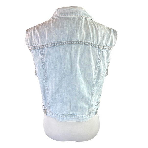 Rag & Bone Denim Vest in Bleach Out - Picture 2 of 5